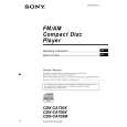 SONY CDX-CA705M Owners Manual