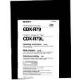 SONY CDX-R79L Owners Manual