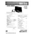 SONY WM-701C Owners Manual
