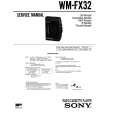 SONY WM-FX32 Service Manual