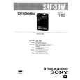 SONY SRF33W Service Manual