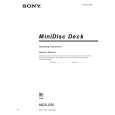 SONY MDSS50 Owners Manual