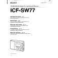 SONY ICF-SW77 Owners Manual