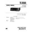 SONY TC-D505 Service Manual