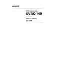 SONY SVBK-140 Service Manual