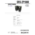 SONY SRSZP1000 Service Manual