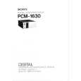 SONY PCM-1630 Service Manual