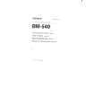 SONY BM-540 Owners Manual