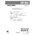 SONY CDPM45 Service Manual