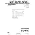 SONY MDRG62ML Service Manual