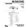 SONY XM-2540 Service Manual