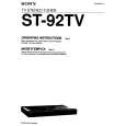 SONY ST92TV Owners Manual
