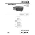 SONY CDX838 Service Manual