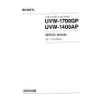 SONY UVW-1700GP Service Manual