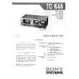 SONY TC-K4A Service Manual