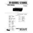 SONY XR6600RDS Service Manual