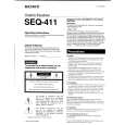 SONY SEQ411 Owners Manual