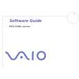 SONY PCG-V505BP VAIO Software Manual