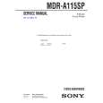 SONY MDRA115SP Service Manual