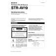 SONY STR-AV19 Owners Manual