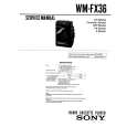 SONY WMFX36 Service Manual