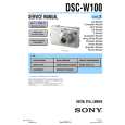 SONY DSC-W100 LEVEL2 Service Manual