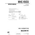 SONY MHCRXD3 Service Manual