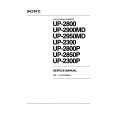 SONY UP-2900MD VOLUME 1 Service Manual