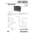 SONY HSTSE581 Service Manual