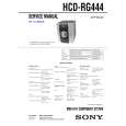 SONY HCD-RG444 Service Manual