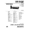 SONY DSR30/P Service Manual