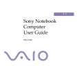 SONY PCG-C1XD VAIO Owners Manual