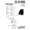 SONY SSH7700D Service Manual
