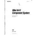 SONY MHC-1600 Owners Manual