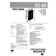 SONY TCS450 Service Manual