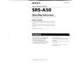 SONY SRSA50 Owners Manual