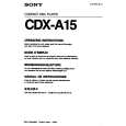 SONY CDX-A15 Owners Manual