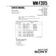 SONY WMF2015 Service Manual