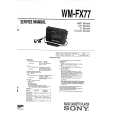 SONY WMFX77 Service Manual