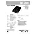 SONY TCSS-2000 Owners Manual