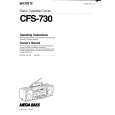 SONY CFS-730 Owners Manual