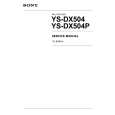 SONY YS-DX504P Service Manual