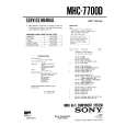 SONY MHC7700D Service Manual