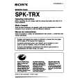 SONY SPKTRX Owners Manual