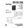 SONY HCDC50/U Service Manual