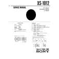 SONY XS1012 Service Manual