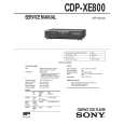 SONY CDP-XE800 Service Manual