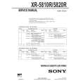 SONY XR5820R Service Manual