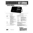 SONY ICF-SW800 Owners Manual