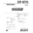 SONY CDPXE700 Service Manual